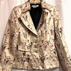 KAY UNGER Jacket/ Metallic Floral